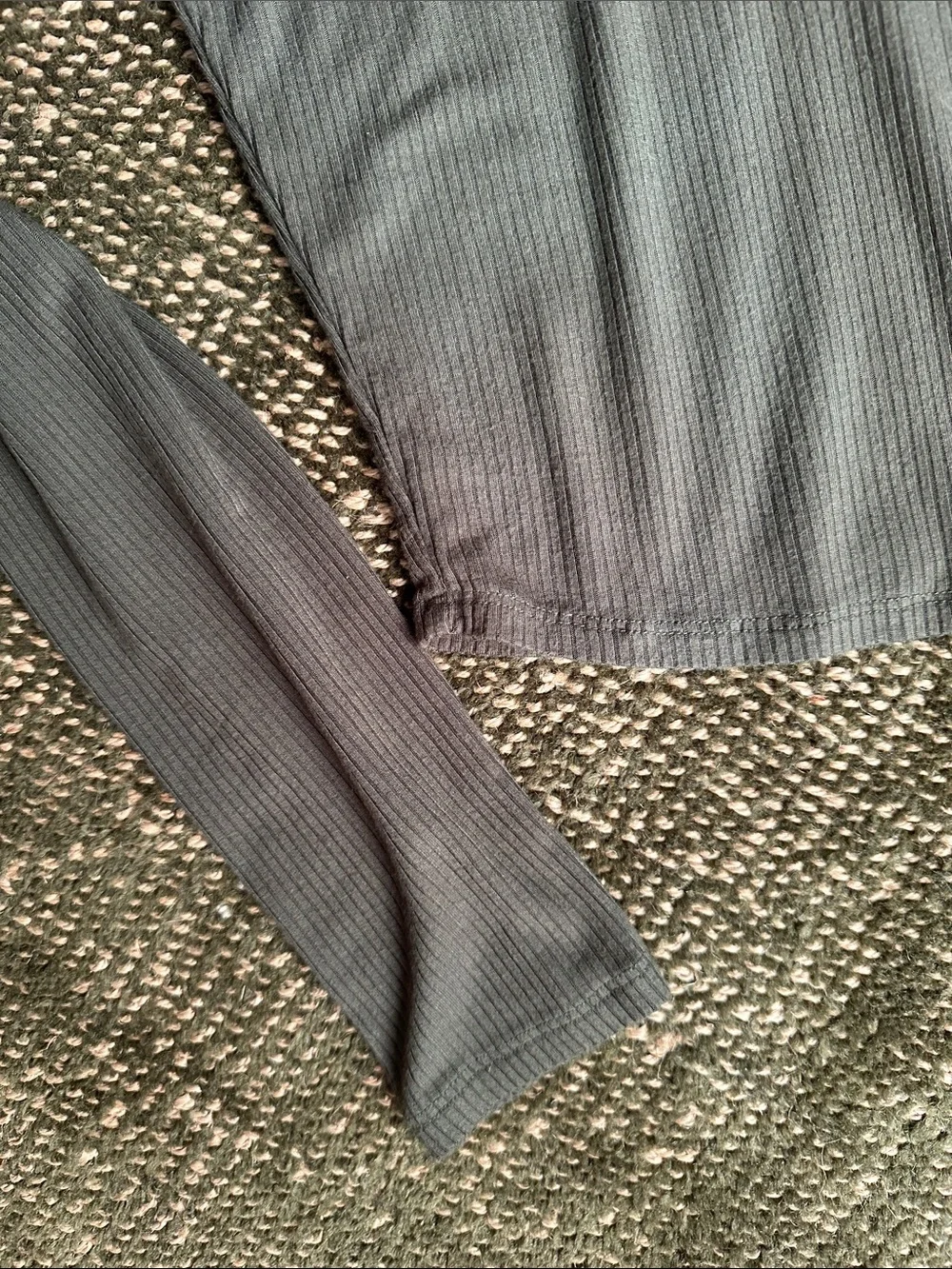 Bizzolo Olive Ribbed Long Sleeve Top